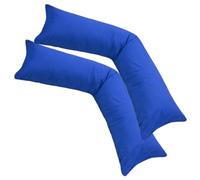 MOON, Lot de 2 coussin de positionnement latéral en jersey, Taie d'oreiller 100% coton, Coussin d'allaitement, bleu roi, 2er Pack 40x145