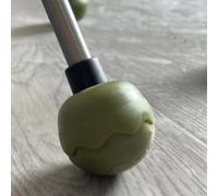 Moon Lot de 4 protections de pieds de chaise anti-enfoncement pour camping et extérieur Vert armée