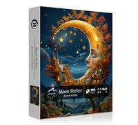 Moon Magic Tree House Puzzles pour adultes 1000 pièces, Nature Plant Art Mystère Nuit étoilée Puzzle, Puzzle fantastique difficile difficile pour adultes
