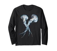 Moon Meduse Aurelia Aurita Ocean Life Invertébré Manche Longue