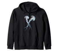 Moon Meduse Aurelia Aurita Ocean Life Invertébré Sweat à Capuche