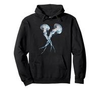 Moon Meduse Aurelia Aurita Ocean Life Invertébré Sweat à Capuche