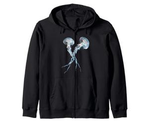 Moon Meduse Aurelia Aurita Ocean Life Invertébré Sweat à Capuche