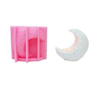 Moon Moule en silicone avec support en résine époxy pour la décoration de la maison