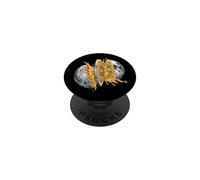 Moon Orange Slice Fresh Juice Splash - Art Spatial surréaliste PopSockets PopGrip Adhésif