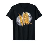 Moon Orange Slice Fresh Juice Splash - Art Spatial surréaliste T-Shirt
