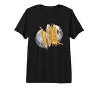 Moon Orange Slice Fresh Juice Splash - Art Spatial surréaliste T-Shirt Haut de Gamme