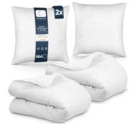 Moon Pack de 2 parures de lit Housse de couette toute l'année 135 x 200 cm Set incl. Oreiller 80 x 80 cm 100% Polyester