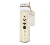 Moon Phase Bougie tube noix de coco : bougie de prière et de manifestation de 7 jours avec parfum noix de coco | Maison relaxante et décoration spirituelle | Durée de combustion de 25 heures