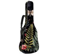 Moon Phase Housse de protection rembourrée pour guitare acoustique Motif arbre de vie Nature Fleur Fleur Papillon, Multicolore 10., 42.9x16.9x4.7 in, Sac à dos décontracté