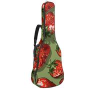 Moon Phase Housse de protection rembourrée pour guitare acoustique Motif arbre de vie Nature Fleur Fleur Papillon, Multicolore 07, 42.9x16.9x4.7 in, Sac à dos décontracté