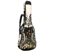 Moon Phase Housse de protection rembourrée pour guitare acoustique Motif arbre de vie Nature Fleur Fleur Papillon, Multicolore 04, 42.9x16.9x4.7 in, Sac à dos décontracté