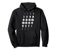 Moon Phases Graphic - Lunar Cycle Design, Astronomy Gift Sweat à Capuche