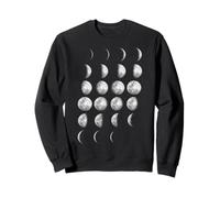 Moon Phases Graphic - Lunar Cycle Design, Astronomy Gift Sweatshirt