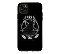 Moon Phases Witch Black Cat Pagan Wicca Wiccan Halloween Coque pour iPhone 11 Pro Max