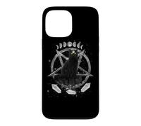 Moon Phases Witch Black Cat Pagan Wicca Wiccan Halloween Coque pour iPhone 13 Pro Max