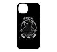 Moon Phases Witch Black Cat Pagan Wicca Wiccan Halloween Coque pour iPhone 14 Plus