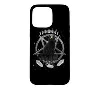 Moon Phases Witch Black Cat Pagan Wicca Wiccan Halloween Coque pour iPhone 15 Pro Max