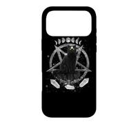 Moon Phases Witch Black Cat Pagan Wicca Wiccan Halloween Coque pour iPhone 17 Pro Max