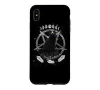 Moon Phases Witch Black Cat Pagan Wicca Wiccan Halloween Coque pour iPhone XS Max