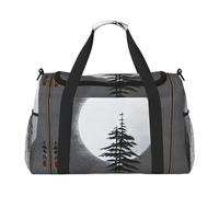 Moon Pine Tree C'est un sac de voyage à main avec une grande capacité et multifonctionnel, un incontournable pour les voyages en plein air