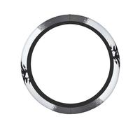 Moon Pine Tree Housse de volant de voiture pour homme et femme - Protection élastique antidérapante et respirante en soie glacée - Universelle - 38,1 cm - Convient pour voiture, SUV, camion