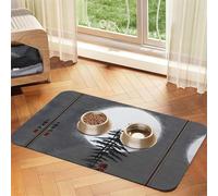 Moon Pine Tree Pet Nappe en cuir absorbant pour chien ou chat