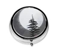 Moon Pine Treea Petite boîte à médicaments à trois compartiments qui peut être placée dans votre poche ou votre sac à main et peut stocker des vitamines.
