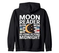 Moon Reader Livre Maman lisant au-delà de Minuit Sweat à Capuche