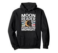 Moon Reader Livre Maman lisant au-delà de Minuit Sweat à Capuche