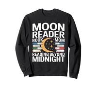 Moon Reader Livre Maman lisant au-delà de Minuit Sweatshirt