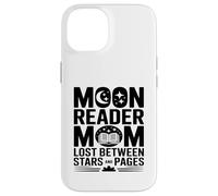 Moon Reader Livre Mom Lost Between Stars and Pages Coque pour iPhone 14