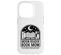 Moon Reader Livre Mom Lost Between Stars and Pages Coque pour iPhone 14 Pro
