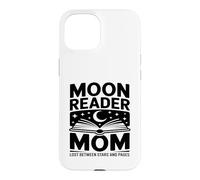 Moon Reader Livre Mom Lost Between Stars and Pages Coque pour iPhone 15