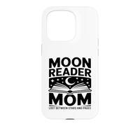 Moon Reader Livre Mom Lost Between Stars and Pages Coque pour iPhone 15 Pro
