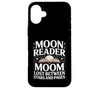 Moon Reader Livre Mom Lost Between Stars and Pages Coque pour iPhone 16 Plus