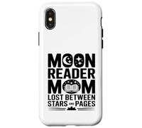 Moon Reader Livre Mom Lost Between Stars and Pages Coque pour iPhone X/XS