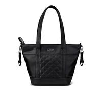 MOON Sac à langer en V en cuir noir