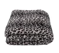 Moon Snow Leo-Nardo 225485 Couverture en polaire corail Noir/gris 150 x 200 cm