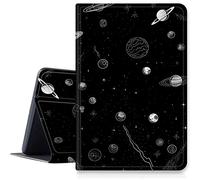 Moon Space Nebula Étui pour iPad 10e génération 10,9" version 2022 (numéro de modèle : A2696 A2757 A2777), étui pliable en cuir synthétique résistant aux chocs avec mise en veille/réveil automatique