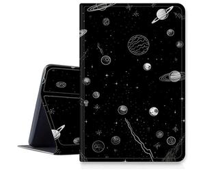 Moon Space Nebula Étui pour iPad 9e/8e/7e génération 10,2" version 2021/2020/2019, étui pliable en cuir synthétique résistant aux chocs avec mise en veille/réveil automatique pour iPad 10,2"