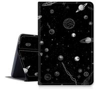 Moon Space Nebula Étui pour Samsung Galaxy Tab A7 10.4 Pouces 2020 (SM-T500/T505/T507), Housse en Cuir PU avec Multi-angles de Vue Support Pliable pour Galaxy Tab A7 2020