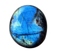 Moon Stones Crystals - Decorative Blue Natural Palm Moonstone, Polished Crystal Rock, Healing Spiritual Gem, Collectible Mineral, Smooth enrgy stone for Home Working Place Portable Display, Me