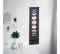 Moon Tapestry, Porte Tapisserie Tapis Mur Mur Décoratif Suspendu Room Décor Domestique Maison Artisanat des Cycles de Lune Motif pour la Maison Appartement de la Chambre à Coucher Décoration