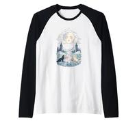 Moon Tarot Wolves Aquarelle Mystique céleste Manche Raglan