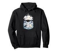 Moon Tarot Wolves Aquarelle Mystique céleste Sweat à Capuche