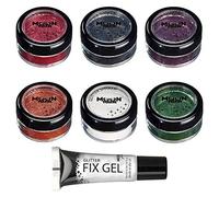 Moon Terror - Agitateur De Paillettes De Maquillage d'Halloween Pour Le Visage Et Le Corps - 5g - Ajoutez Facilement Des Etincelles A Votre Look Horrifiant Comme Un Pro! (Ensemble de 6)