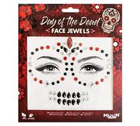 Moon Terror Bijoux pour le visage | Jour des Morts | Joyaux du corps du visage du festival, Maquillage SFX, Bijoux de tatouage temporaire, Maquillage à effets spéciaux, Néon, Pack de 1