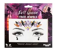 Moon Terror Bijoux pour le visage | Méchante Reine | Joyaux du corps du visage du festival, Maquillage SFX, Bijoux de tatouage temporaire, Maquillage à effets spéciaux, Rouge, Moyen