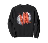 Moon Tomato Slice Fresh Juice Splash - Art Spatial surréaliste Sweatshirt